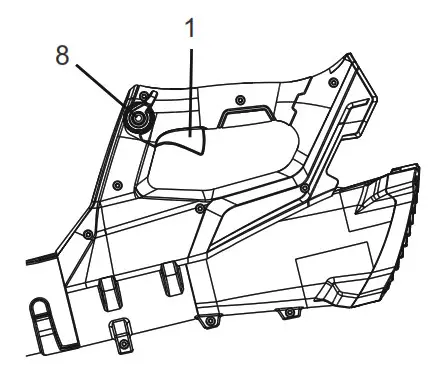 greenworks BLF341 Blower- START THE MACHINE