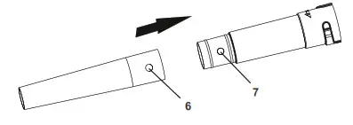 greenworks BLF341 Blower- position