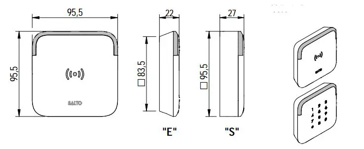 SALTO WRDx0s4xK Series XS4 Reader fig2