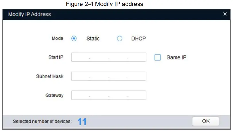 dahua DH IPC WFX2 Bullet Network Camera- Modify IP address