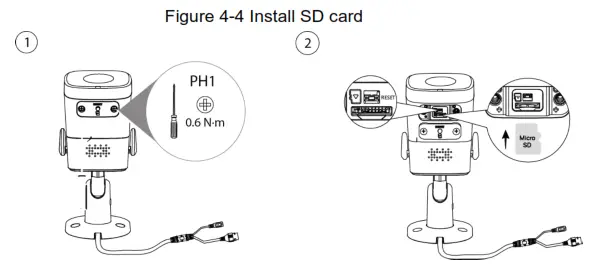dahua DH IPC WFX2 Bullet Network Camera- tall SD card