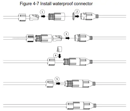 dahua DH IPC WFX2 Bullet Network Camera- tall waterproof connector