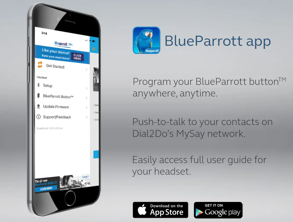 BlueParrott Bluetooth Headset M300-XT - BlueParrott app