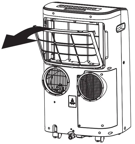 Whynter ARC 147WFH Portable Air Conditioner with Dual Hose and Heater - Cleaning the Air Filter