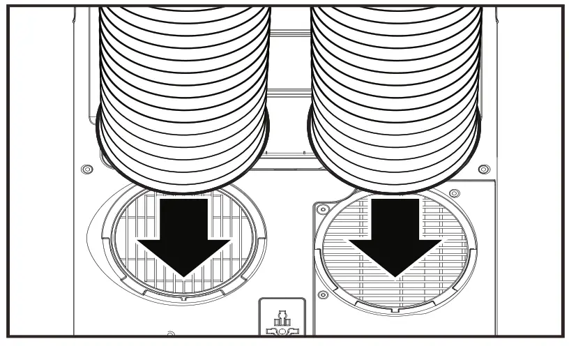 Whynter ARC 147WFH Portable Air Conditioner with Dual Hose and Heater - panel firmly