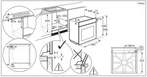 juno JH084C1 Built In Oven - Building
