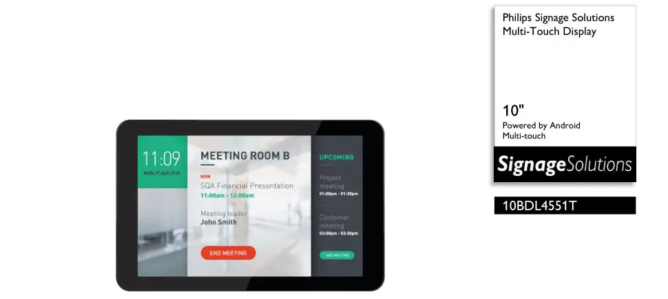 Philips Multi-touch Display User Guide Philips Multi-touch Display User Guide