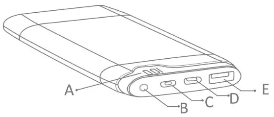 azuri AZPOWERC10A BLK 10000 mAh Power Bank