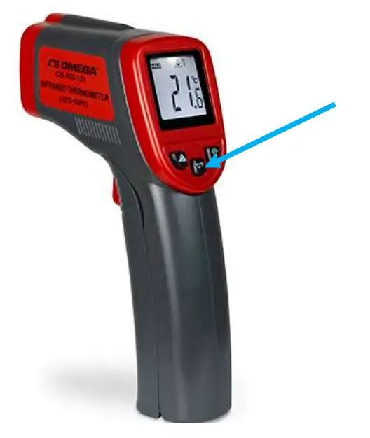 OMEGA OS 303 121 Series High Performance Infrared Pyrometer - Battery Installation 1