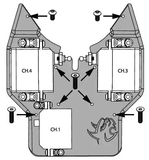 REDCAT Sixty Four Dual Servo Kit Installation fig 21