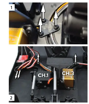 REDCAT Sixty Four Dual Servo Kit Installation fig 3