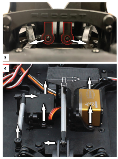 REDCAT Sixty Four Dual Servo Kit Installation fig 4