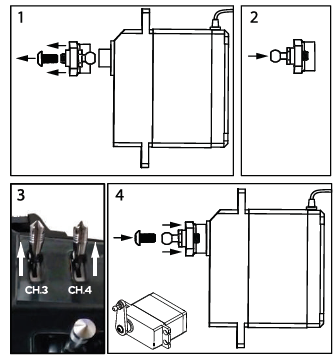 REDCAT Sixty Four Dual Servo Kit Installation fig 5
