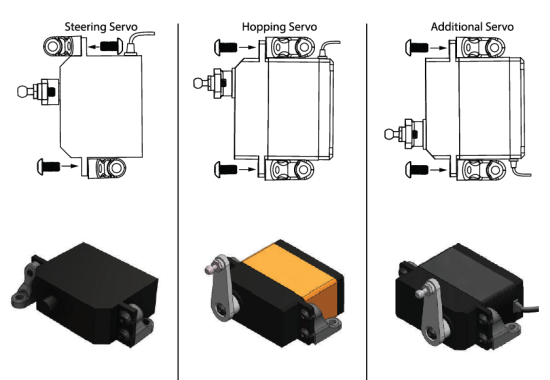 REDCAT Sixty Four Dual Servo Kit Installation fig 8