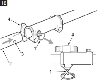 MEEC TOOLS 000904 Gasoline Powered 4 In 1 Square Trimmer - parts 10