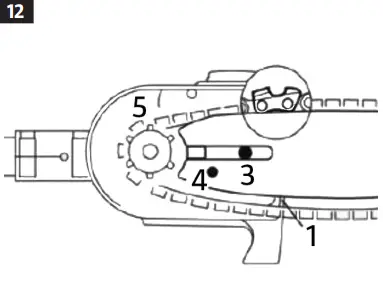 MEEC TOOLS 000904 Gasoline Powered 4 In 1 Square Trimmer - parts 12