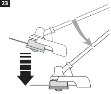 MEEC TOOLS 000904 Gasoline Powered 4 In 1 Square Trimmer - parts 23