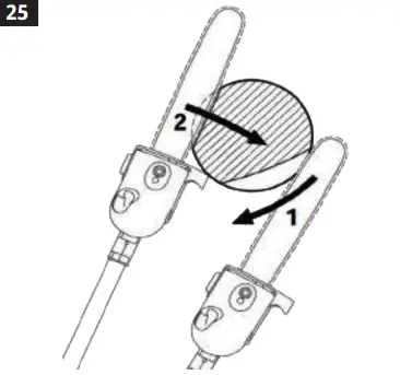MEEC TOOLS 000904 Gasoline Powered 4 In 1 Square Trimmer - parts 25
