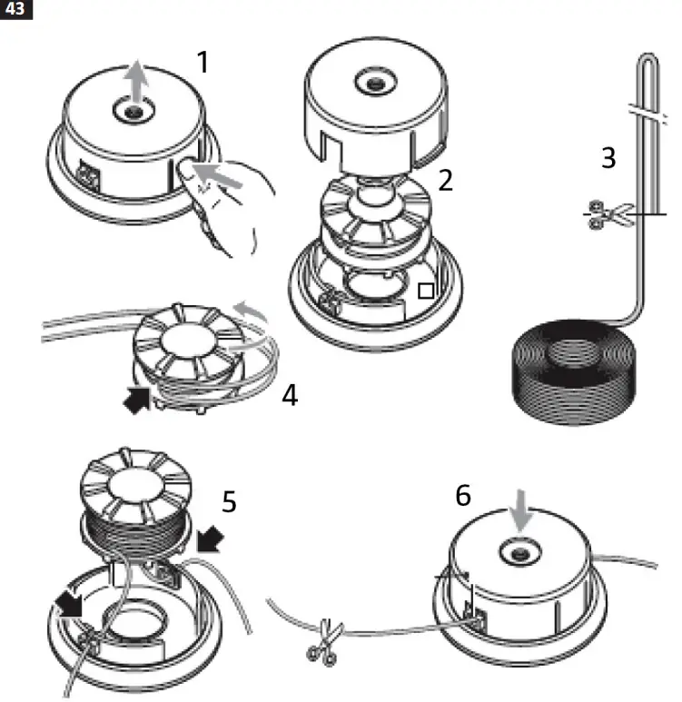 MEEC TOOLS 000904 Gasoline Powered 4 In 1 Square Trimmer - parts 43