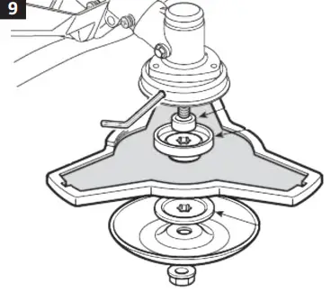 MEEC TOOLS 000904 Gasoline Powered 4 In 1 Square Trimmer - parts 9