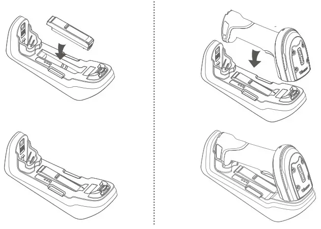 WINSON ST 70 Industrial Wireless Barcode Scanner - Charging Method 2