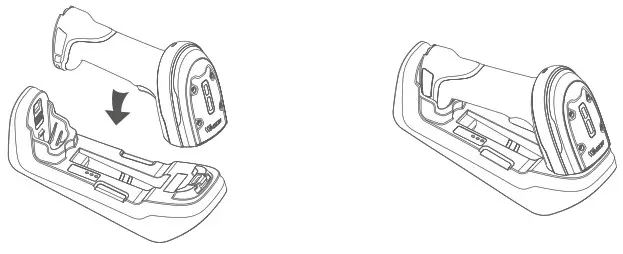 WINSON ST 70 Industrial Wireless Barcode Scanner - Charging Method