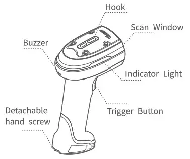 WINSON ST 70 Industrial Wireless Barcode Scanner - Product description