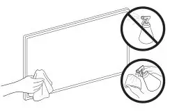 SAMSUNG The Serif 55 inch Class HDR 4K UHD Smart QLED TV - Caring for the TV