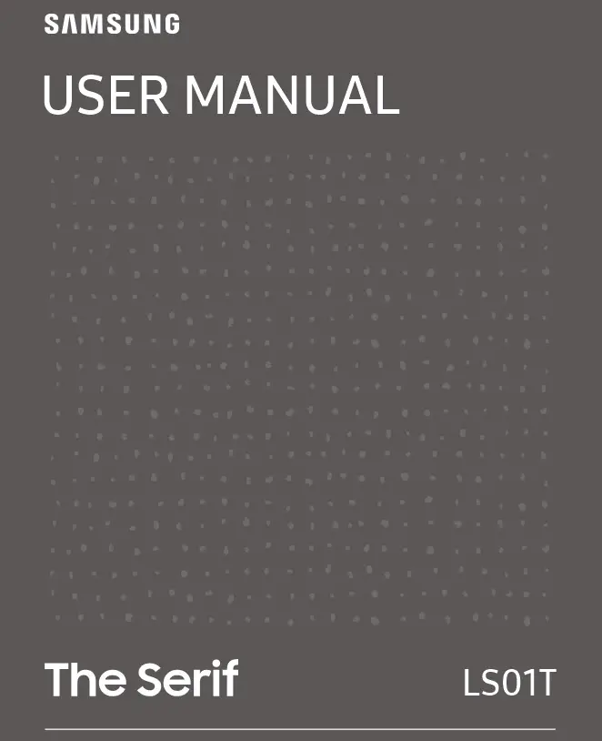 SAMSUNG The Serif 55 inch Class HDR 4K UHD Smart QLED TV User Manual