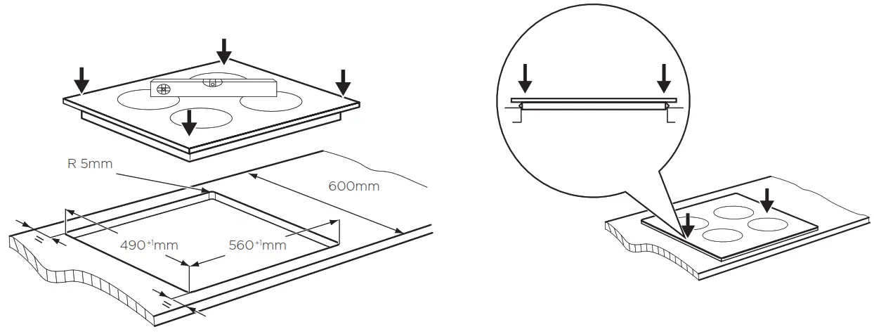 Westinghouse Induction Cooktops - INSTALLATION INSTRUCTIONS (CONTINUED)