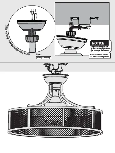 Hunter 50738 Seattle 12-Inch Indoor Ceiling Fan FIG 10