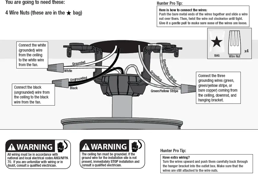 Hunter 50738 Seattle 12-Inch Indoor Ceiling Fan FIG 11