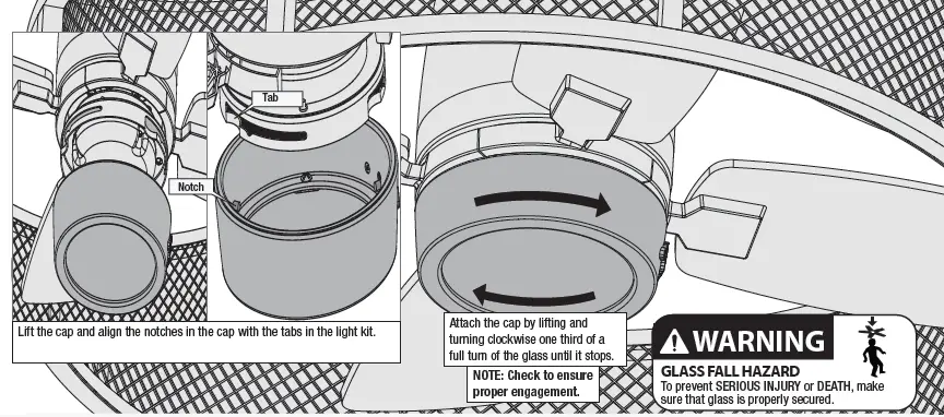 Hunter 50738 Seattle 12-Inch Indoor Ceiling Fan FIG 15