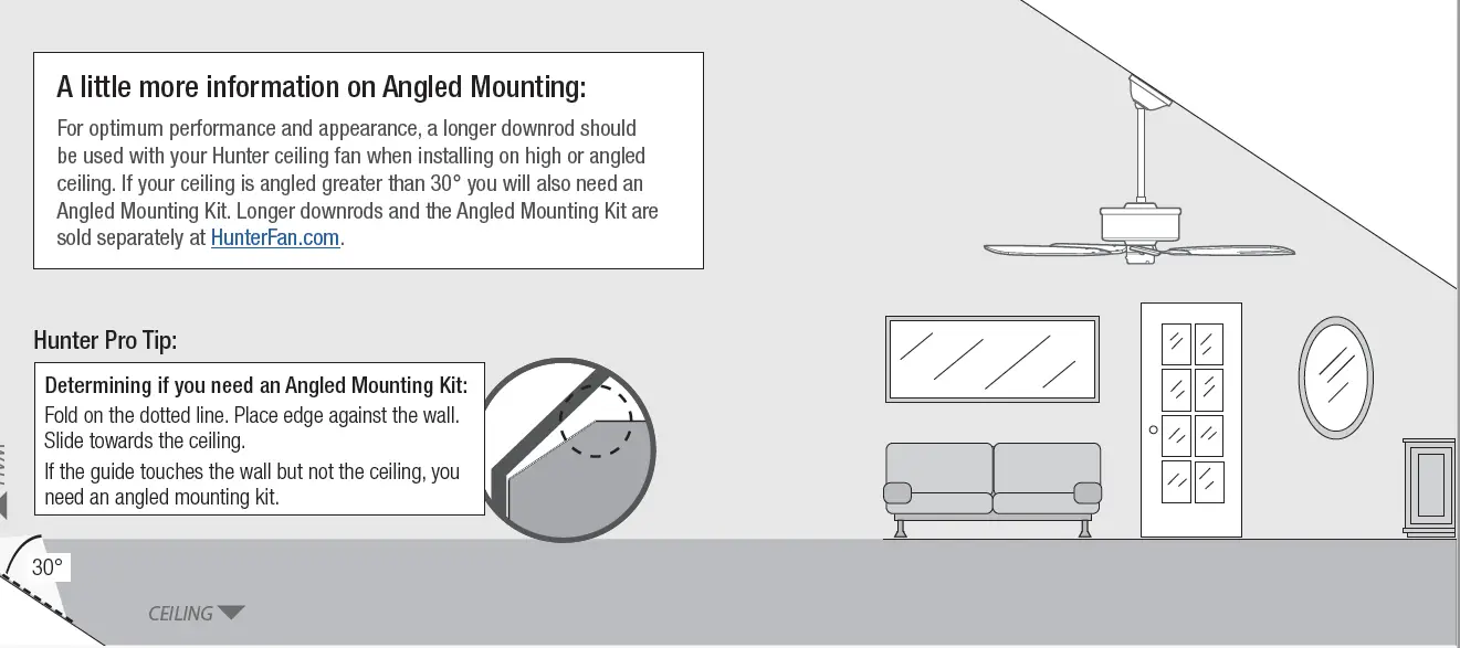 Hunter 50738 Seattle 12-Inch Indoor Ceiling Fan FIG 5