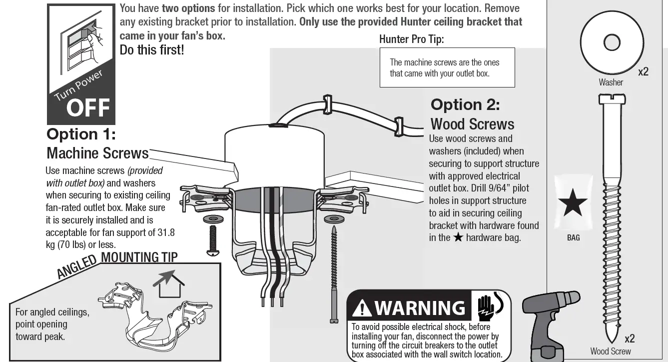 Hunter 50738 Seattle 12-Inch Indoor Ceiling Fan FIG 6