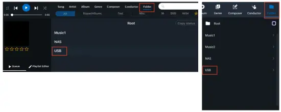 aurender N200 High Performance Netwerk Streamer - Folder