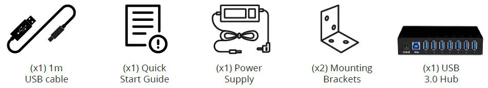 DIGITALINX DL-7USB-PHUB USB 3.0 Powered HUB 1