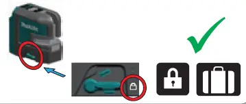 makita-SK106GD-12v-Cordless-CXT-4-Point-Cross-Line-Green-Laser-Level-fig7