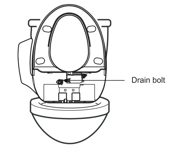 bioBidet BB600 White Ultimate Bidet Electric Heated Toilet Seat - DRAIN WATER