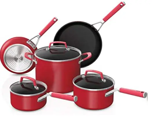 NINJA Foodi NeverStick Vivid 8-Piece Aluminum Cookware Set PRODUCT