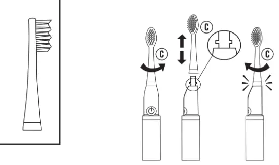 sonisk 22061 Pulse Toothbrush - Changing