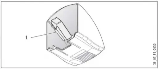 STIEBEL ELTRON HTE 4 Compact Hand Dryer - Plastic bracket