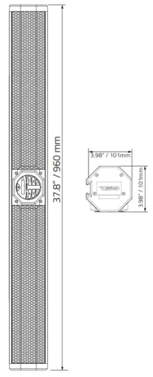 DS18 SB37BT 37 Inch Amplified Marine Sound Bar System with Bluetooth 1200W Peak Power - fig 9