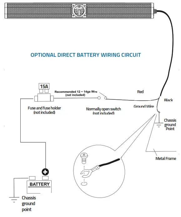 DS18 SB37BT 37 Inch Amplified Marine Sound Bar System with Bluetooth 1200W Peak Power - fig60