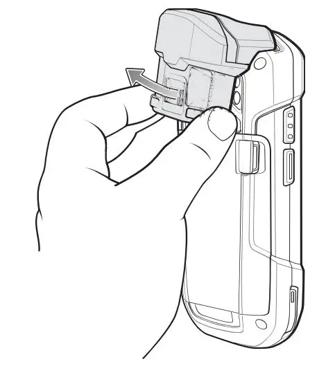 ZEBRA TC77 Legic RFID Card Reader - Removing the LEGIC RFID Card Reader from the TC77