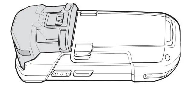ZEBRA TC77 Legic RFID Card Reader - Verify that the latches are securely engaged with the TC77