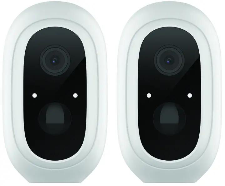 CONCORD QC3912 Wi Fi Battery Powered Twin Pack Camera-