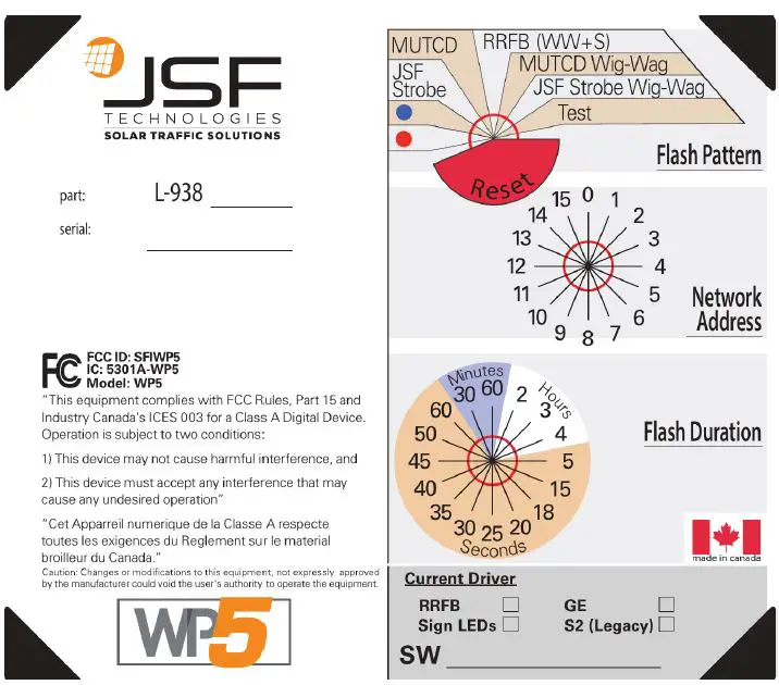 Jsf Technologies WP5 Module Solar Traffic Solution 1