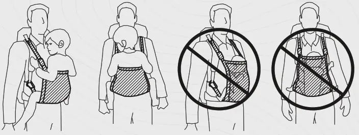 Trail Magik Kid Carrier Add-on for Hiking Backpacks - EXAMPLE