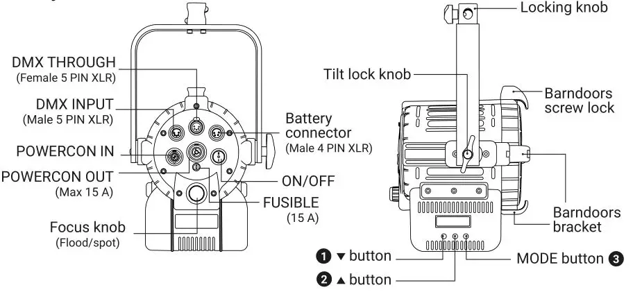 Lupo Dayled 650 Pro Fresnels Ligh - Dayled 1000 PRO